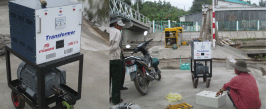 Ứng dụng tại công trình thủy lợi ở tỉnh Bạc Liêu